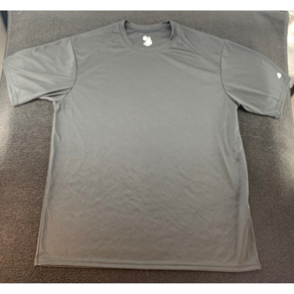 Badger Sport T-Shirt Black Short Sleeve Crew Neck Athletic‎ Mens Large